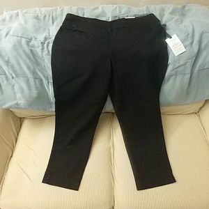 Black pull on dress pants
